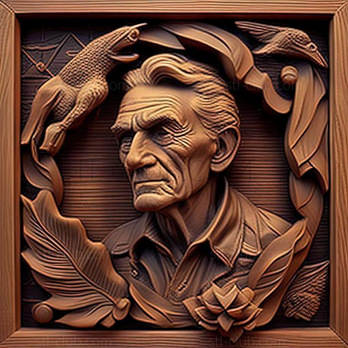 3D мадэль Американский художник Уилл Хикок Лоу. (STL)